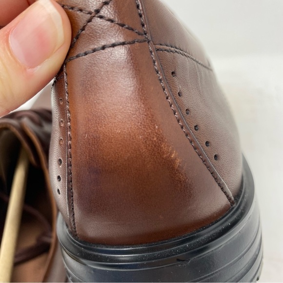 Clarks Un Kenneth Way Brown Leather Oxford - Picture 8 of 10